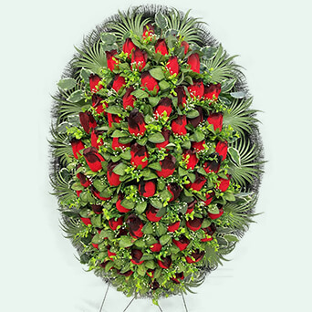 Венок из искусственных цветов